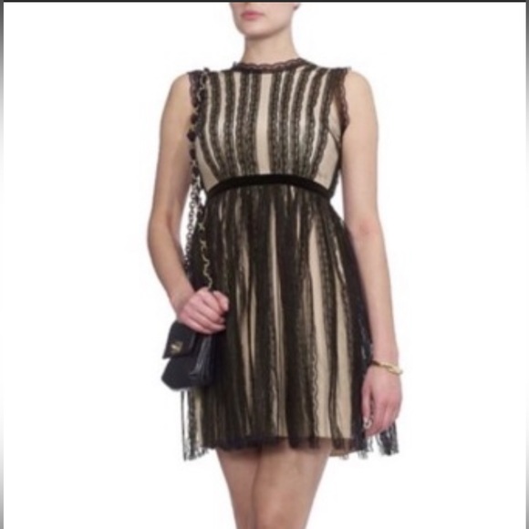 RED Valentino lace and tulle cocktail dress - Picture 2 of 8